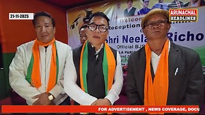 Reception Programme Held for Shri Neelam Richo After Securing BJP Ticket for 5-Deed Zilla Parishad Constituency. A grand reception programme was organised in honour of Shri Neelam Richo, the BJP ZPM contestant for the 5-Deed Zilla Parishad Constituency under Keyi Panyor District, Arunachal Pradesh. The event was held following his successful attainment of the BJP party ticket from the party high command. Supporters, well-wishers, and party workers gathered to congratulate Shri Richo on his offic