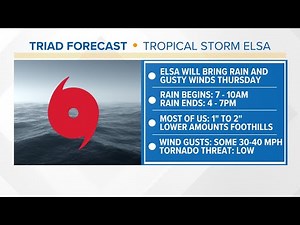 LIVE RADAR | Tracking Elsa as the tropical system moves towards North Carolina