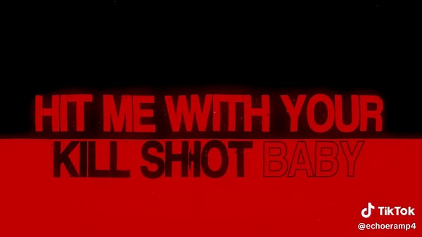 hit me with your killshot baby || #killshot #lyric #letra #tipografia #tradução #musica #fyp #vir