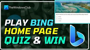 How to Play Bing Homepage Quiz and Win?  (Microsoft Rewards)