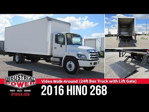 2016 HINO 268 (24ft Box Truck with Lift gate) | Non-CDL Truck | IP Truck