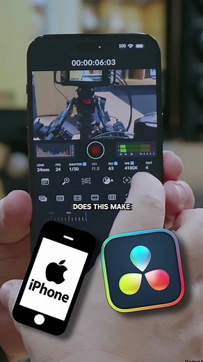 Blackmagic just released a FREE app to turn youe iPhone into a digital camera!!! Updates from IBC 2023. Seamless integration with Davinci Resolve! Wow!! #davinciresolve #blackmagiccameraapp