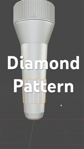 Diamond patterns in Blender, made easy! Here's the simplest way to do it #blendertips #blender3d