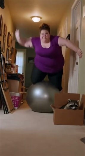 That exercise ball jump was a DISASTER #fails #shorts