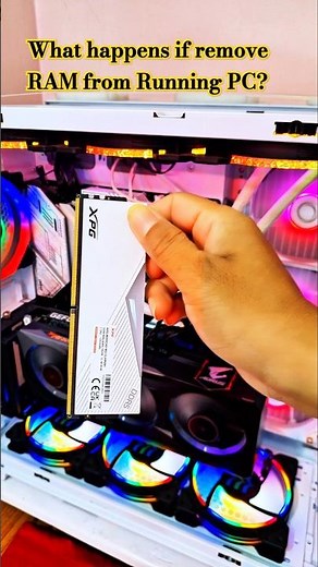 What will happen if remove RAM from Running PC? | #computerhardware #pchardware