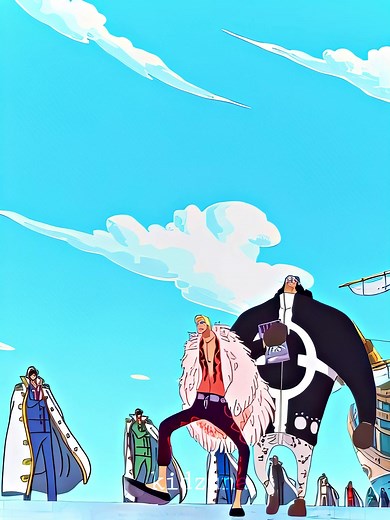 Doflamingo and Takemichi's Walk Scenes in One Piece Anime