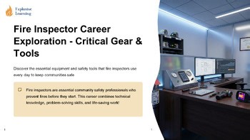 Fire Inspector Career Exploration - Critical Gear & Tools Lesson Grades 4-12