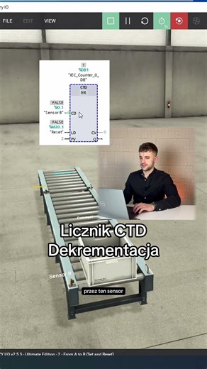 Licznik CTD. Dekrementacja #plc #programming #engineering #electric