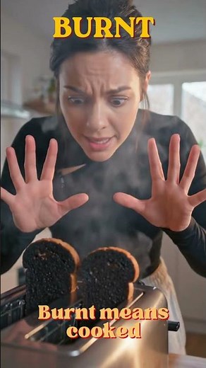 Burnt Meaning in English 🔥 | Easy English Shorts #cookingvocabulary