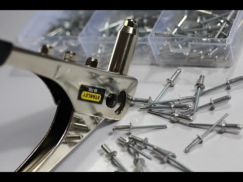 How to Use a Pop Rivet Gun DIY using stanley heavy duty riveter