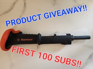 How to Nail into Concrete With Ramset Triggershot Tutorial and Product Giveway to First 100 Subs!!