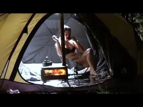 A Rainy Night Alone in the Woods | Pine Forest Solo Camping