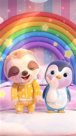 Baby Sloth & Penguin Pajama Dance | Bedtime Fun 🦥🐧🌙