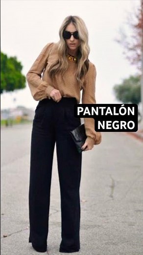 What top and shoes should I wear with black pants? #Pants #black #clothing #women #match #colors