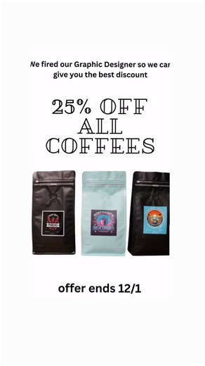 25% off all coffees. A great deal for freshly roasted quality decaf coffee that we know is better than your regular coffee. Go to decafdripcoffee.com or link in the bio. No coded needed. | Decaf Drip Coffee