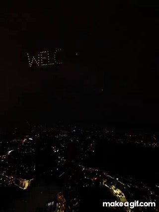 NYE 2026 Drone Show ✨ A spectacular New Year’s Eve drone light show a... on Make a GIF