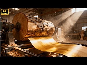 Inside a Modern Plywood Factory: How Giant Logs Become Perfect Sheets (Full Process)