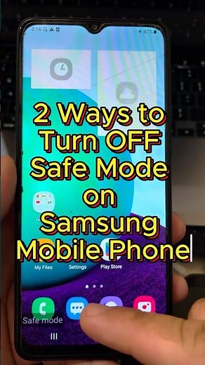 2 Ways to Turn OFF Safe Mode on Samsung Mobile Phone #shorts