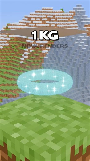 Minecraft Diamond Torus vs Gold Cloth Weight Challenge (1kg - 1000kg)