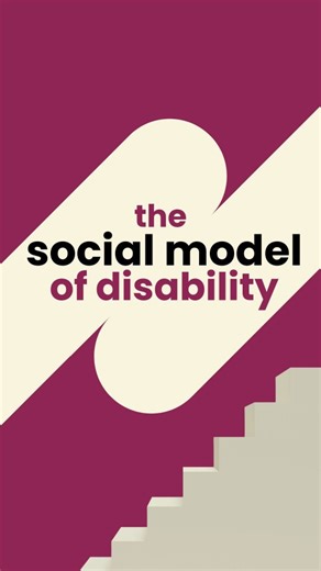 Physical barriers and attitudes in society disable people. Recognising this allows us to target these barriers offering disabled people more independence, choice and control. What other examples of the social vs medical model do you have? Video description: A man in a wheelchair faces a set of stairs which change to a ramp which he then rides up. The text says: "Your disability is the problem" vs. "the stairs are the problem". THIS is the difference between the MEDICAL MODEL & SOCIAL MODEL of di