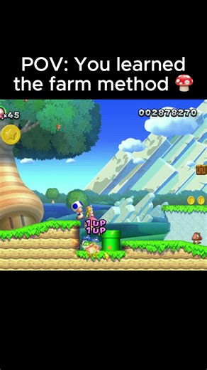 Infinite 1-Up Technique in New Super Mario Bros U Deluxe #mario #nintendoswitch #nintendo