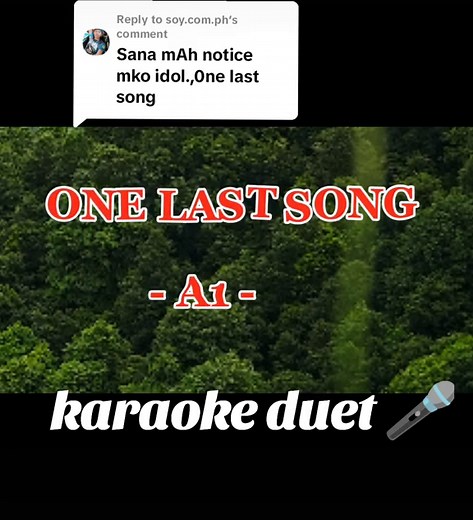 One Last Song Karaoke Duet with Full Lyrics