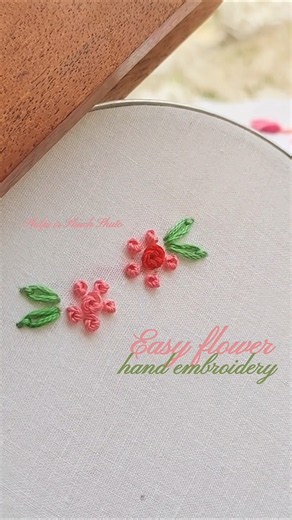 Easiest flower embroidery for absolute beginners: French knot flowers