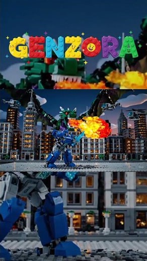 Lego robot siap tempur melawan naga raksasa! Siapa yang bakal menang? 🔥🤖🐉