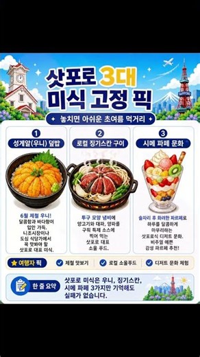 이번 주 삿포로 여행, 이 4가지만 체크하세요 #삿포로날씨 #삿포로여행