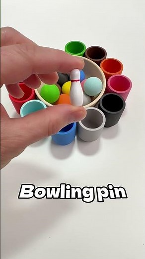 Learn the Color White with Balls and Cups⚪