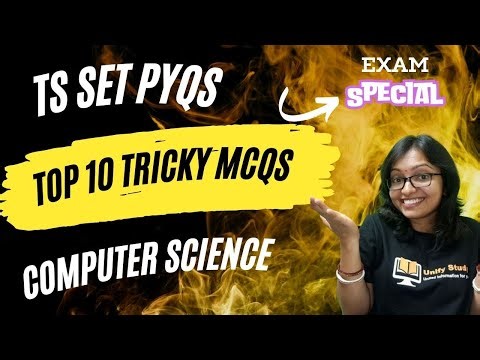 Top 10 TS SET PYQs Computer Science | Telangana SET PYQs Computer Science|Top 10 Tricky MCQs of CS