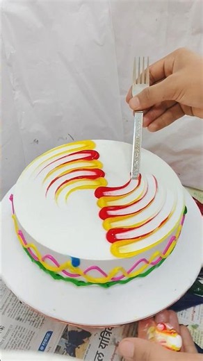 Amazing multi colour full cake design beautiful vanilla rainbow #shortsvideo #trending #youtube