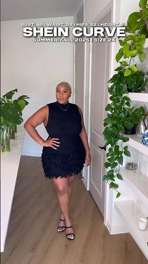 SHEIN Curve | Black Knit Dress | Plus Size Outfit Idea | Size 2x