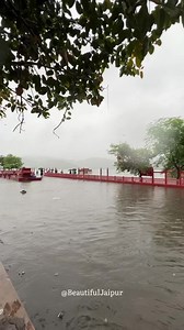 Heavy rain in Jaipur leads to waterlogging at Jal Mahal Road | Beautiful Jaipur