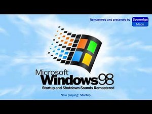 Windows 98 Startup & Shutdown Sounds (1998) | Remastered Audio | SovereignMade