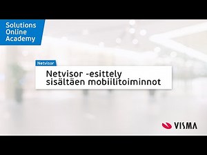 Netvisor Academy - Netvisor -esittely sisältäen mobiilitoiminnot