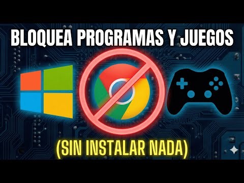 ¡Bloquea CUALQUIER Programa o Juego en Windows! 🚫 (Sin Instalar Nada)