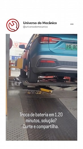 Trocou a bateria do carro elétrico em segundos por R$30,00!!! No vídeo, o @professorscopino nos mostra um pouco da realidade do setor automotivo na China e como é o processo de troca da bateria de carros elétricos (de um determinado modelo) e que custa cerca de R$30,00. E a? O que achou dessa tecnologia! créditos: @professorscopino @jp.scopino@grupogoe @oficinaforte #setorautomotivo #brasilchina #carros | UMEC - Universo do Mecânico