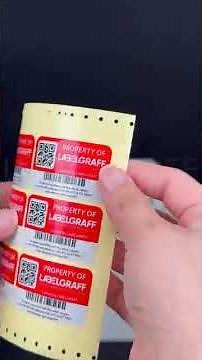 Asset Labels on Reflective Materials using All-in-One Machine #LabelPrinter #Labels #UAE