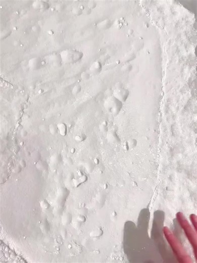 A pure white slime, soft like a cloud ☁️🤍#fyp #slimes #DIY #rant #ASMR