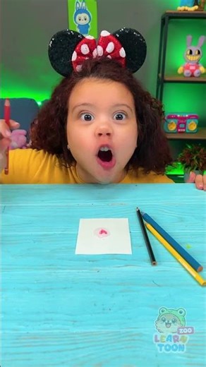 😍 Draw Underwater?! Watch This Fun Art Trick! 🌈 #Learning #Kids #DIY