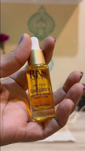 RAS 24K Gold Radiance Elixir Serum Review #notsponsored #skincare #luxury #luxuryelixirserum#beauty