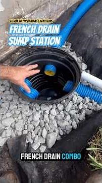 French Drain - Sump Pump Station - Yard Drainage System - Understanding French Drains - Tampa FL.