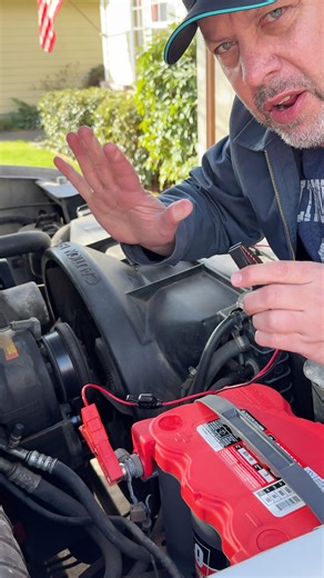 Bobby Rose on Instagram: "I just feel better topping it off. Charging the new Optima battery in my old truck. DIY auto repair. Car content. @optimabatteries @noco"