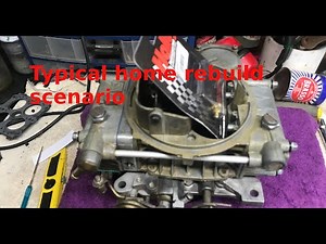 Probably the most typical home rebuild scenario for a List 1850 Holley 4 barrell carburettor.