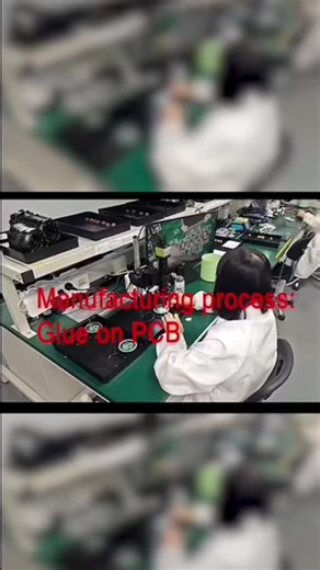 Manufacturing process: Glue on PCB#mems #sensor