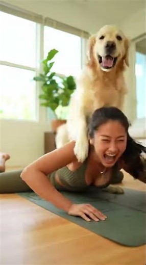 When You Try Yoga for 5 Minutes … and My Uninvited Furry Coach