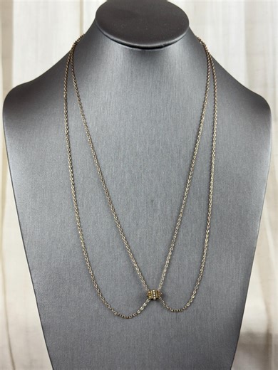 Antique Pocket Watch Fob Chain Seed Pearl Necklace B&B Gold Filled 50” - Etsy