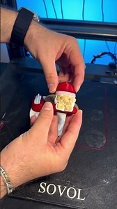 Santa Claus Tealight Figure — Multicolor 3D Print with Sovol SV08 + KCM Set! #3dprinting