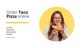 Order pizza online - Html Code Example by Nicepage